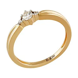 Кольцо Золото 585, Бриллиант 65-41R01250-X1DD
