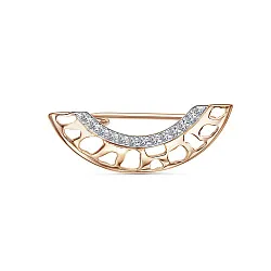 брошь Золото 585, Фианит 4613507 1 1 1  брошь Золото 585, Фианит 4613507 1 1 1