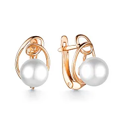 Серьги, Золото 585, Жемчуг 2465306 1 1 10