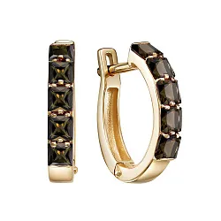 Серьги, Золото 585, Топаз С120-7053ТР Серьги, Золото 585, Топаз С120-7053ТР