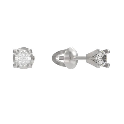 Серьги пусеты-гвоздики, Серебро 925, 1042412-01210