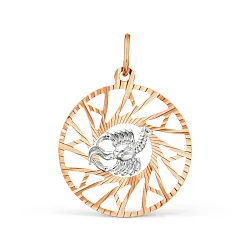 Подвеска знак зодиака Рак 22.06-22.07, Золото 585 Т130634834