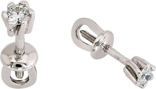 Серьги пусеты-гвоздики, Золото 585, 157721ю