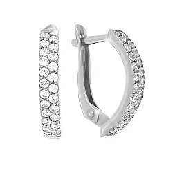 Серьги, Серебро 925, Фианит с105019р                  Серьги, Серебро 925, Фианит с105019р