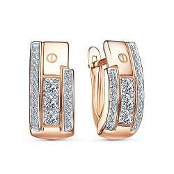 Серьги, Золото 585, Фианит 2677307 1 1 1