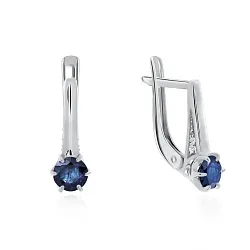 Серьги, Серебро 925, Корунд 2340160245-80 Серьги, Серебро 925, Корунд 2340160245-80