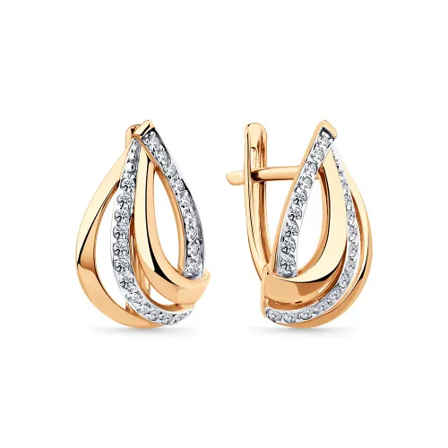 Серьги, Золото 585, 002-0934-0001-011