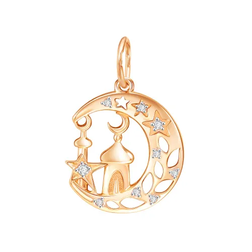 Мусульманская подвеска, Золото 585, 03-2380 Мусульманская подвеска, Золото 585, 03-2380