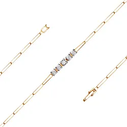 Браслет фантазийный Золото 585 
 , Бриллиант Бр113-5690-17