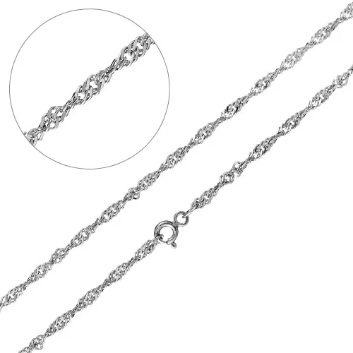 Цепочка Серебро 925, плетение Сингапур, СИ 05