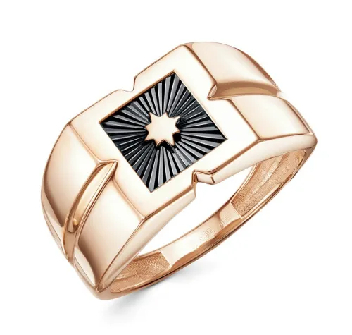 Кольцо мужское (печатка). Золото 585, П1696510 1 2 Кольцо мужское (печатка). Золото 585, П1696510 1 2