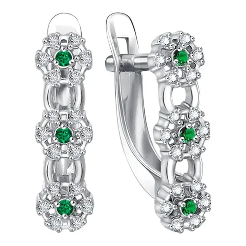 Серьги, Серебро 925, 90-02-1586-05