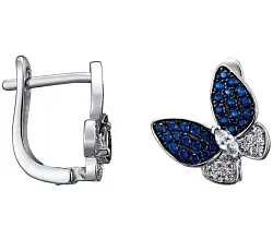 Серьги, Серебро 925, Фианит LLE 446