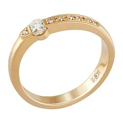 Кольцо Золото 585, Бриллиант 36-41R00680-X2DD