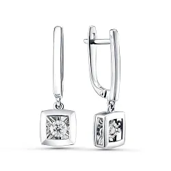 Серьги, Золото 585, Бриллиант 02-12-5704-11-00