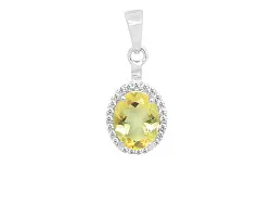 Подвеска фантазийная,  Серебро 925, Цитрин 647517