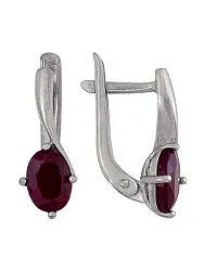 Серьги, Серебро 925, Корунд 3027013077 Серьги, Серебро 925, Корунд 3027013077