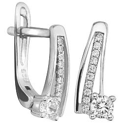 Серьги, Серебро 925, Фианит LLE 298 Серьги, Серебро 925, Фианит LLE 298