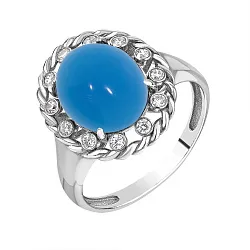 Кольцо Серебро 925, Агат 1340390973л-70