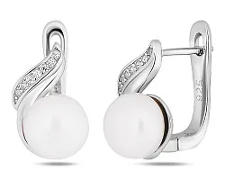 Серьги, Серебро 925, Жемчуг 657372