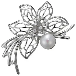  Брошь Серебро 925, Жемчуг PCH 220B