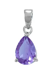 Подвеска фантазийная,  Серебро 925, Аметист 2786