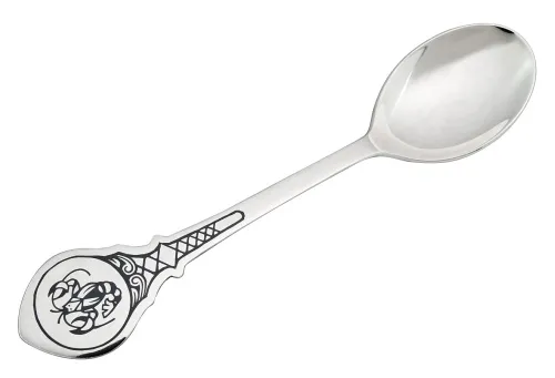 40010371А05 ложка чайная "Рак",  Серебро 925 40010371А05 ложка чайная "Рак",  Серебро 925