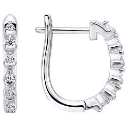 Серьги, Серебро 925, Фианит YME 19