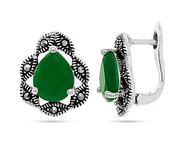 Серьги, Серебро 925, Марказит 649419