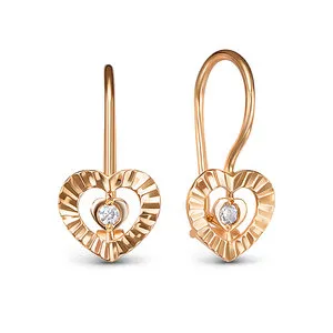 Детские серьги,  Золото 585, 1204747 Детские серьги,  Золото 585, 1204747