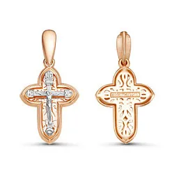 Подвеска крест, Золото 585 080605