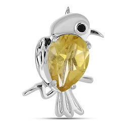  Брошь Серебро 925, Цитрин 657976