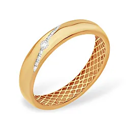 Обручальное кольцо,  Золото 585,  , Бриллиант К10110652