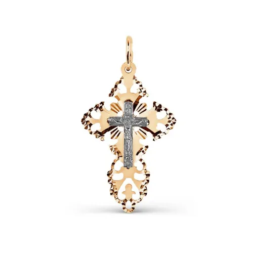 Подвеска крест, Золото 585, Т13066679