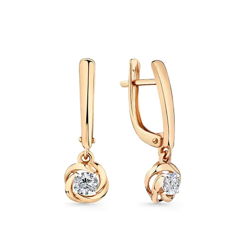 Серьги, Золото 585, 002-0819-0001-011