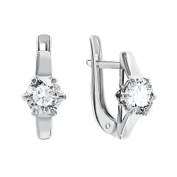 Серьги, Серебро 925, Фианит 2340200262 Серьги, Серебро 925, Фианит 2340200262