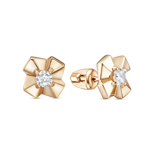 Серьги пусеты-гвоздики, Золото 585, 0506821