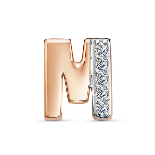 Подвеска буква М,  Золото 585, 3689507 1 1 1м Подвеска буква М,  Золото 585, 3689507 1 1 1м