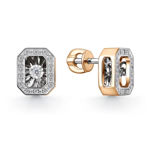 Серьги пусеты-гвоздики, Золото 585, 12-11-51025-31-00 Серьги пусеты-гвоздики, Золото 585, 12-11-51025-31-00