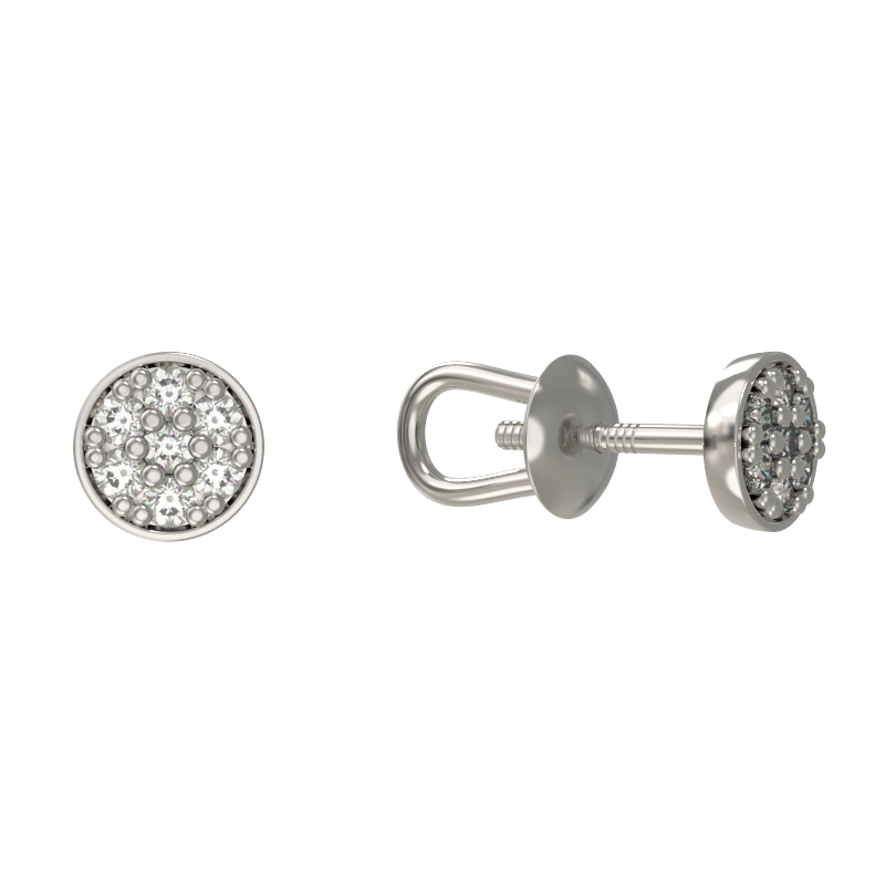Серьги пусеты-гвоздики, Серебро 925, 1034652-01110