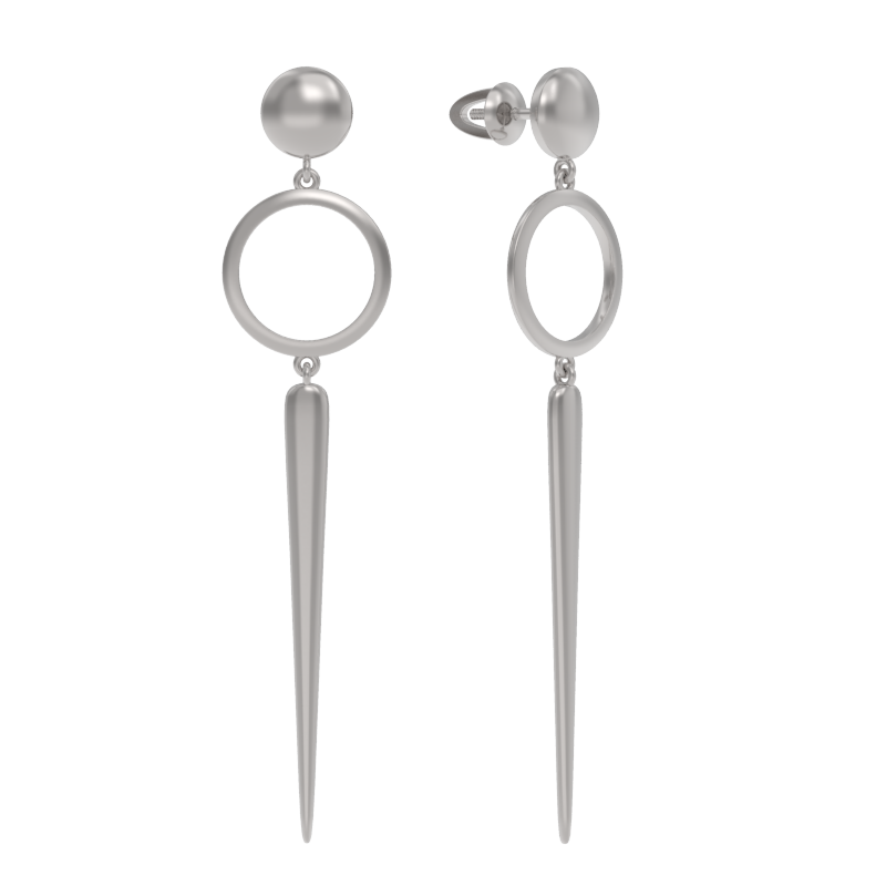 Серьги пусеты-гвоздики, Серебро 925, 1042152-00000