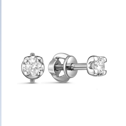 Серьги пусеты-гвоздики, Золото 585, С02770-220