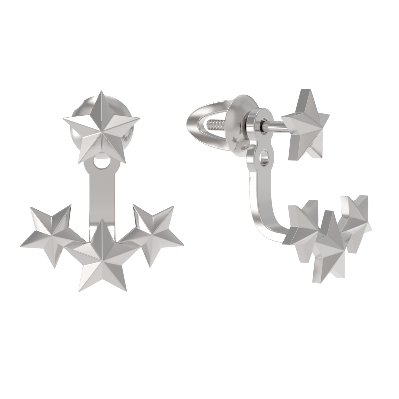 Серьги пусеты-гвоздики, Серебро 925, 1038452-00000