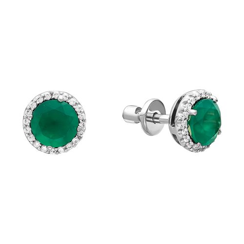 Серьги пусеты-гвоздики, Золото 585, С210-3716ГТИ