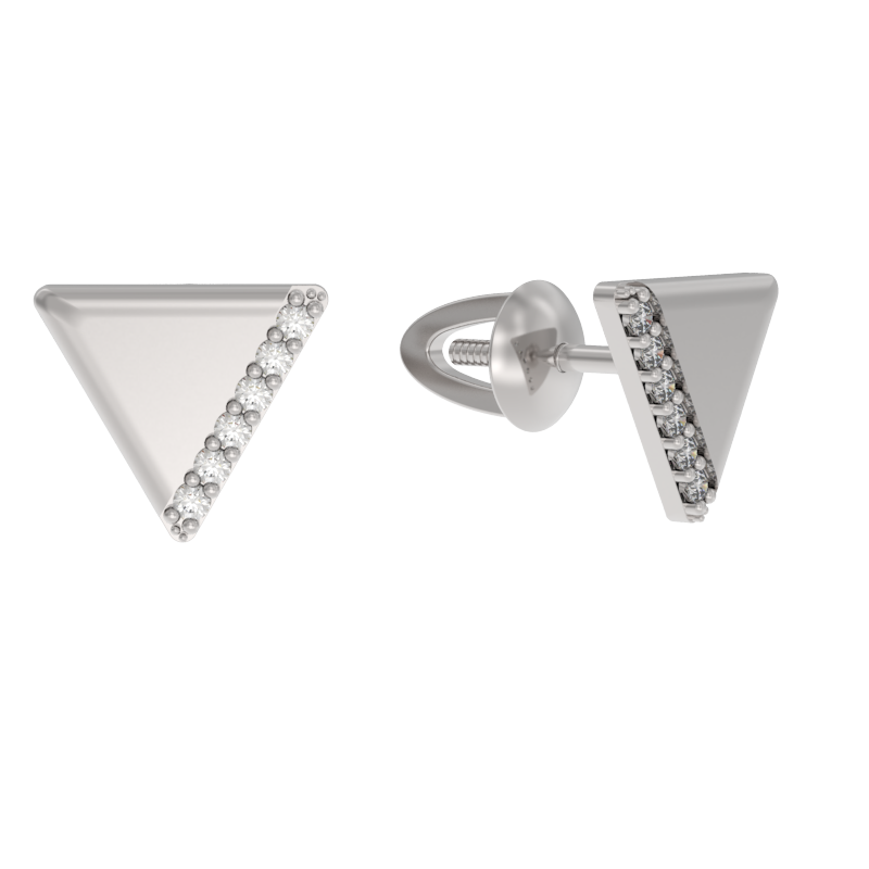Серьги пусеты-гвоздики, Серебро 925, 1040262-01110