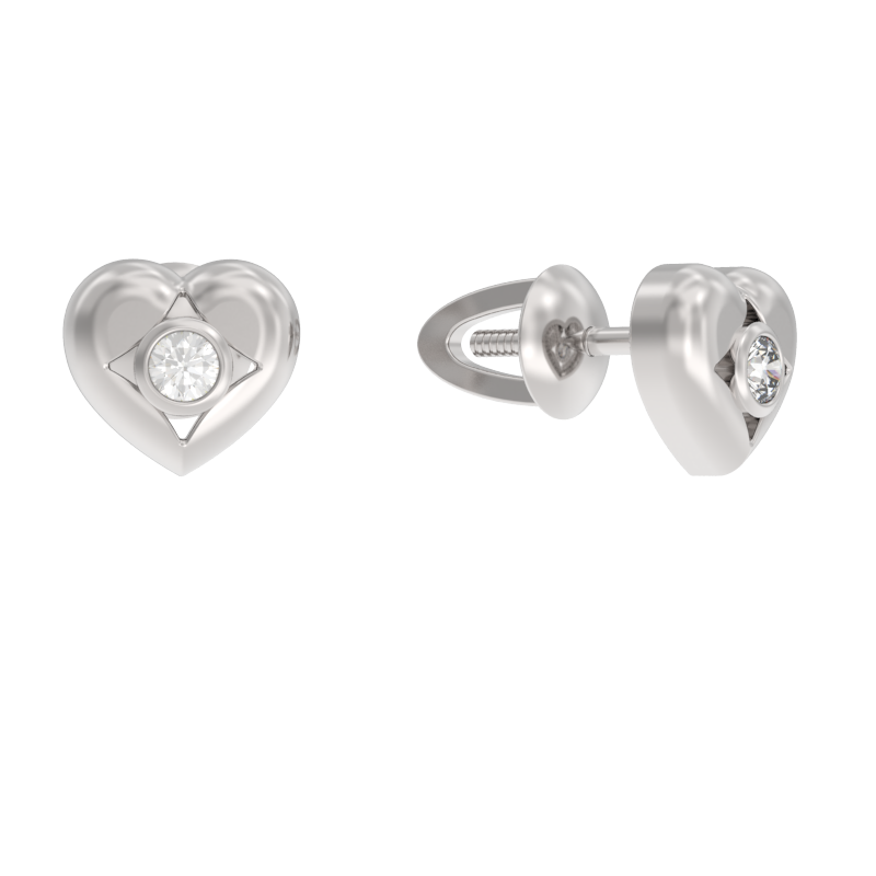 Серьги пусеты-гвоздики, Серебро 925, 1040292-01110