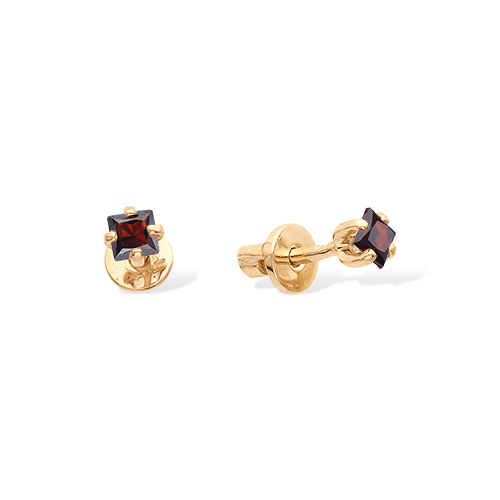 Серьги пусеты-гвоздики, Золото 585, С120-125Гр