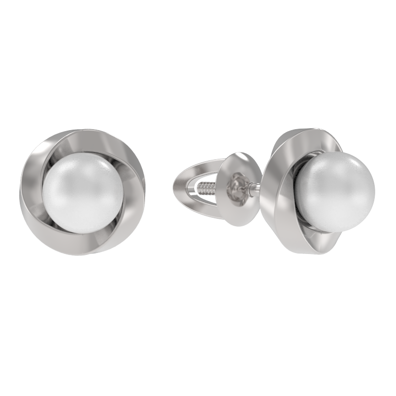 Серьги пусеты-гвоздики, Серебро 925, 1038782-01250-2S