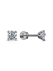 Серьги пусеты-гвоздики, Золото 585, Фианит С230-3265