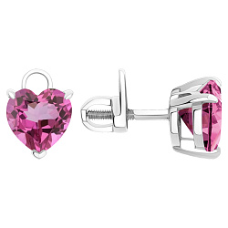 Серьги пусеты-гвоздики, Серебро 925, Фианит 2340204774-30